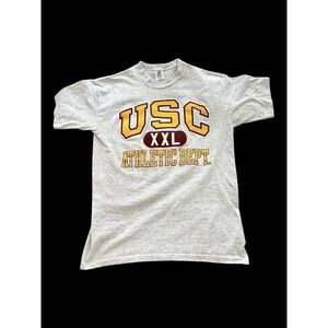 90's USC Athletic Department Vintage T Shirt Made in USA Sz Large Belton Tag Y2K